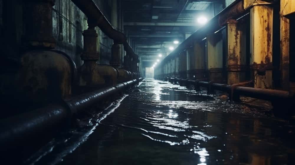 Автомобильный двигатель в канализации: в Нижнем Тагиле произошел потоп из-за засора в промзоне