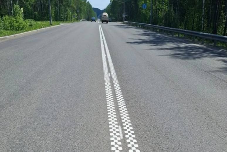 В Нижнем Тагиле завершили ремонт дороги и добавили «шумовую полосу»