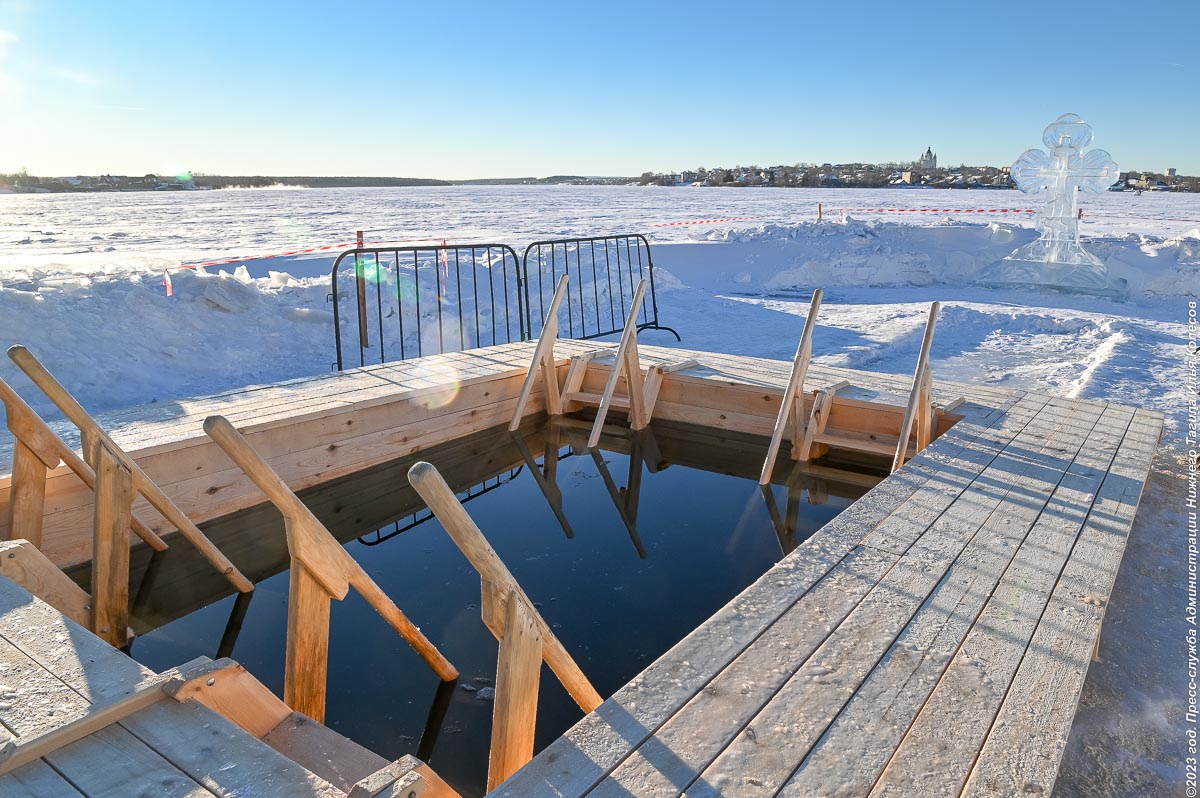 В Нижнем Тагиле подготовили иордань к встрече Крещения Господня