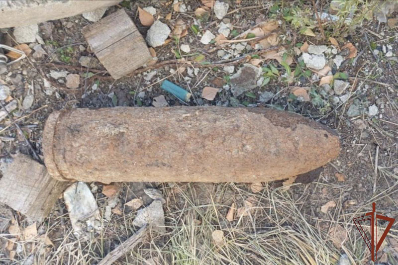 В Нижнем Тагиле нашли немецкий артснаряд — Росгвардия безопасно обследовала находку | В Свердловской области обнаружен артснаряд времен Великой Отечественной войны