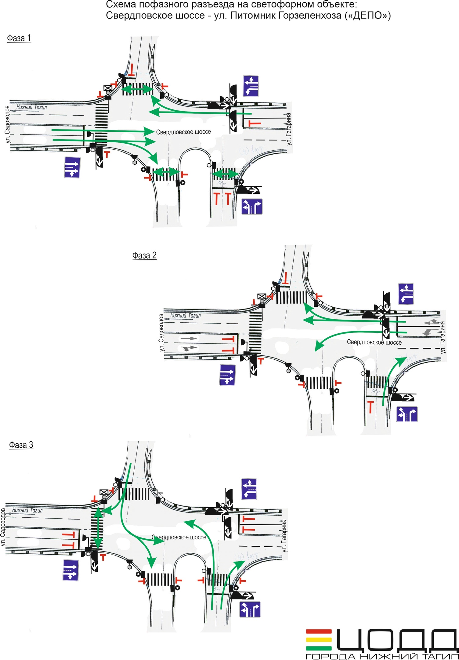 На Свердловском шоссе вблизи ТРЦ «Depo» сменят режимы светофоров