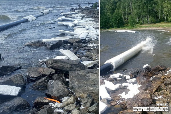 Питьевой водоём Нижнего Тагила вновь оказался засорён пенопластом