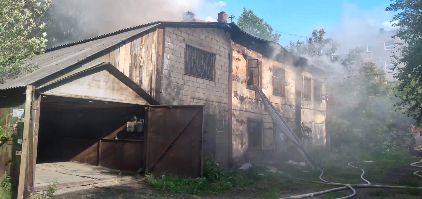 Накануне вечером в центре Нижнего Тагила произошёл пожар