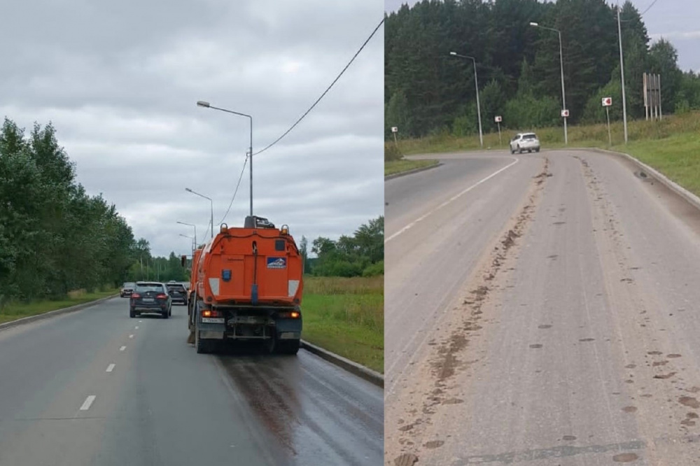 В Нижнем Тагиле строители оставляют грязь на дороге и сводят на нет работу дорожников | Дорожники Нижнего Тагила попросили местных строителей убирать дороги за собой