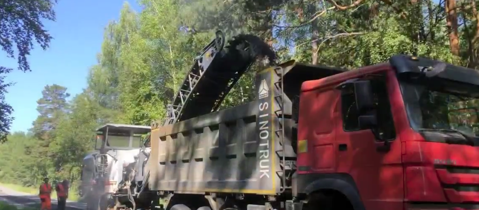 Возобновлены ремонтные работы Исинского тракта