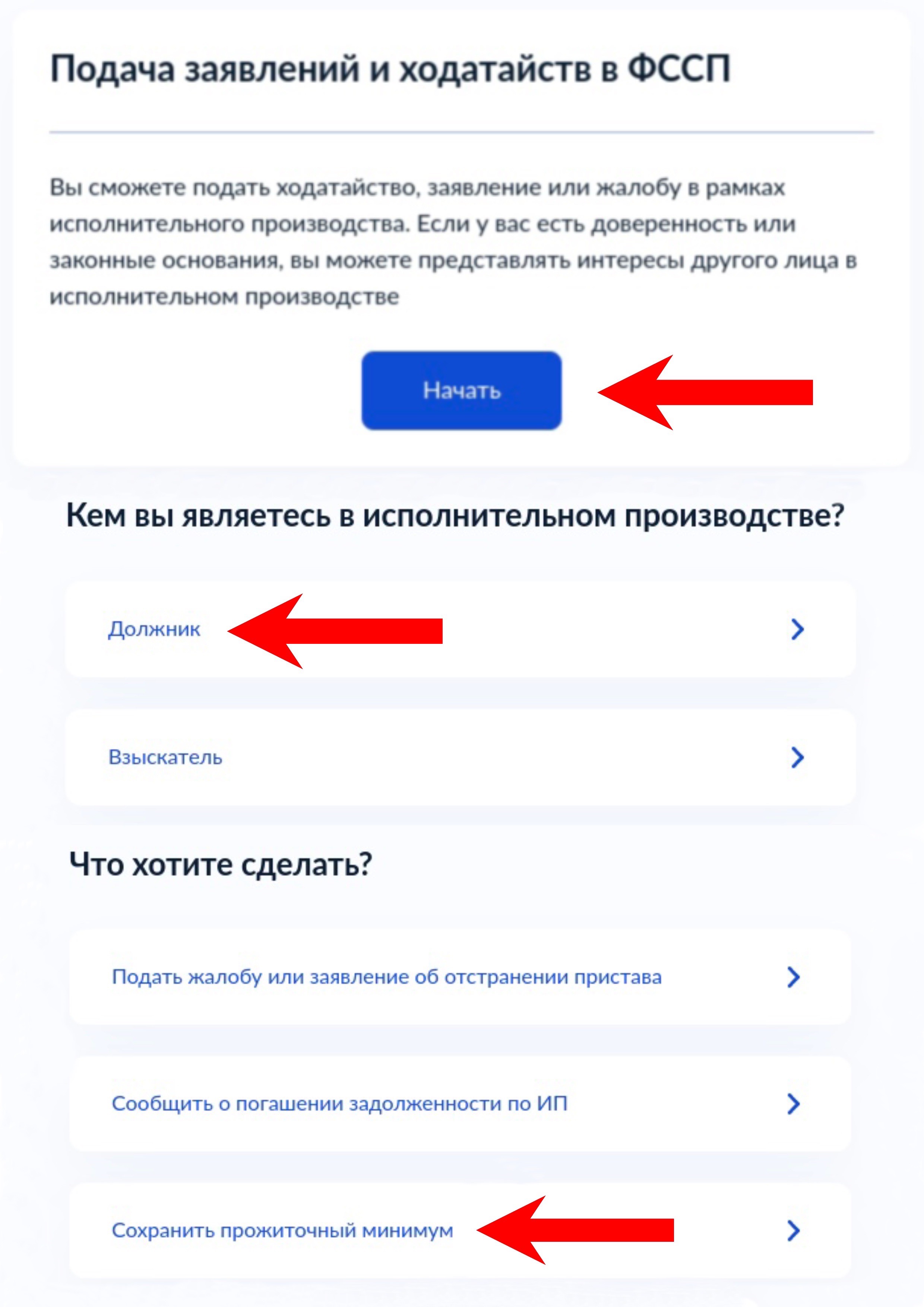 Как подать заявление о сохранении прожиточного минимума через Госуслуги