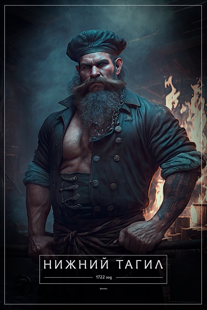 Нейросеть создала образ Нижнего Тагила в виде брутального рабочего